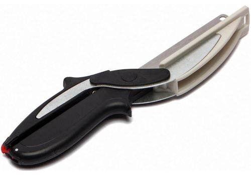 Умные ножницы для нарезки овощей Smart Clever Cutter JN-59 3 в 1 универсальный кухонный нож для быстрой шинковки, нож-ножницы и доска для резки