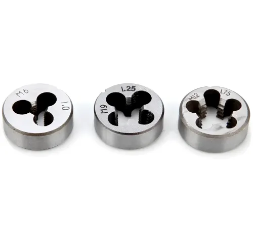 Набір мітчики і плашки Tap and Die Set M3-M12 20 штук комплект сталевих мітчиків і плашок для нарізування метричного різьблення в кейсі мічечок і лерка