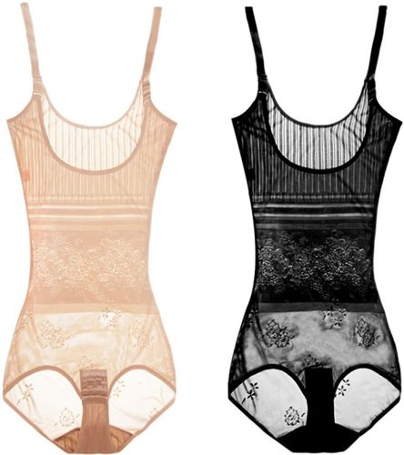 Корректирующее боди Waist Band 181 женское утягивающее нижнее белье 35-110 кг моделирующий комбидресс для коррекции фигуры и талии с пуш-ап Черный