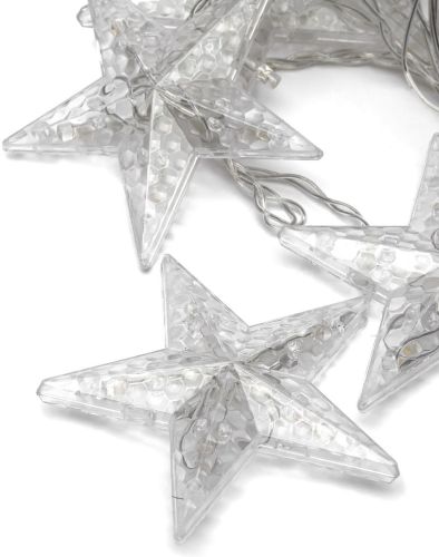 Внутрішня гірлянда штора зірки Star Style теплий білий 2. 5Х1 м 138 LED діодів WW, Світлодіодна гірлянда-завіса 12 зірок на вікно 2. 5мх1м 220V