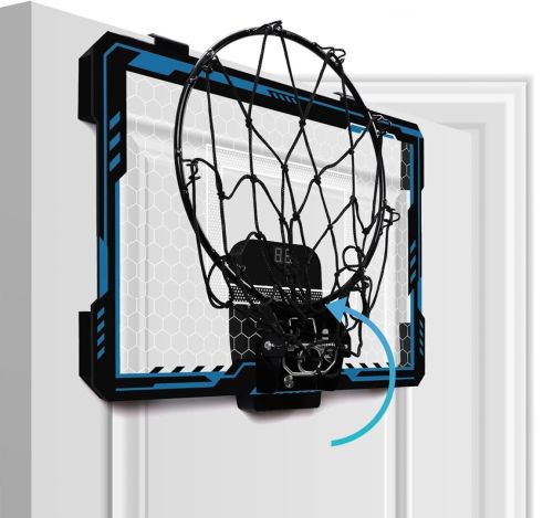 Баскетбольний набір Basketball Hoop HFD002A-09 підвісний щит із кільцем, електронним таблом і кріпленням, комплект для гри в баскетбол від 3-х років