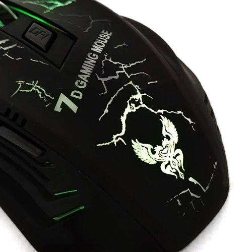 Ігрова комп'ютерна миша Gaming Mouse X7 дротова оптична USB геймерська мишка зі світлодіодним LED підсвічуванням для ПК комп'ютера і ноутбука