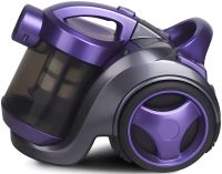 Вакуумний контейнерний пилосос Bitek BT-8662P 2 в 1 з циклонним фільтром, регулятором потужності і насадками для сухого прибирання 3 л 1200W Фіолетовий