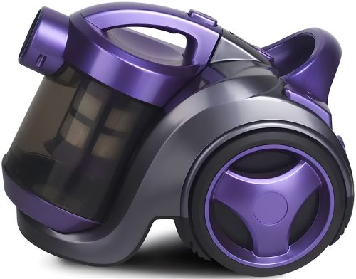 Вакуумний контейнерний пилосос Bitek BT-8662P 2 в 1 з циклонним фільтром, регулятором потужності і насадками для сухого прибирання 3 л 1200W Фіолетовий