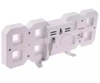Електронні настільні 3D годинник із зеленою LED підсвічуванням Generic LY - 1089 світлодіодні цифрові настінні годинники з будильником і датою білі