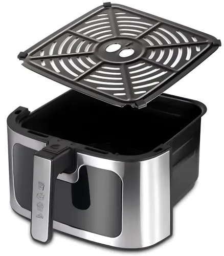 Безмасляна аерофритюрниця мультипіч Domotec MS-3222 12л 2800W з регулюванням температури для приготування їжі, фритюрниця з функцією аерогрилю