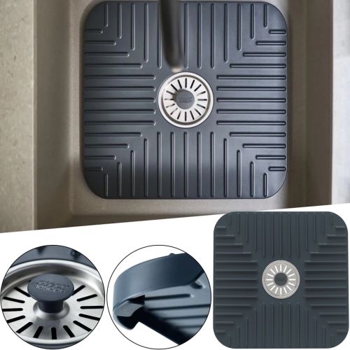 Захисна підставка Joseph SinkShield 851700 для раковини зі зливом 30x30 см, Гнучкий квадратний захисний килимок із захистом від засмічень для мийки
