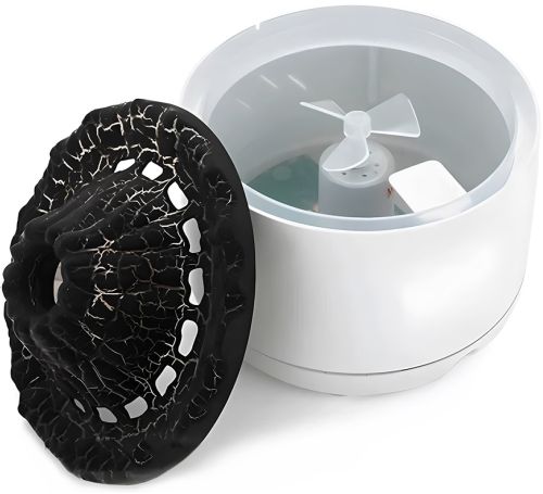 Зволожувач повітря Вулкан Volcanic Aromatherapy Machin YT-19 360 мл настільний ультразвуковий аромадифузор, нічник з LED підсвічуванням від USB Білий