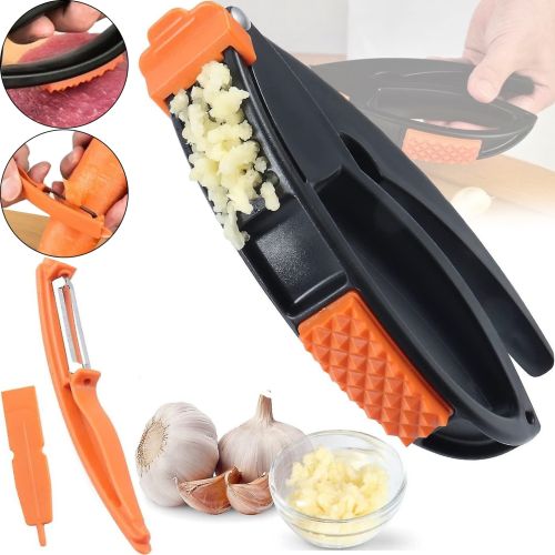 Багатофункціональний подрібнювач часнику очищувач Multifunctional Garlic Presser YFZ-061 часничниця, ручний прес овощечистка терка для овочів