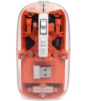 Бездротова ігрова Bluetooth мишка FMOUSE M133 для комп'ютера і ноутбука 2.4GHZ 2400 DPI прозора акумуляторна миша з підсвічуванням для ПК від USB