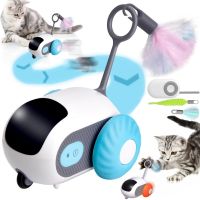 Розумна іграшка бадмінтон для кішок Smart Interactive Car Toy LY - 625 інтерактивна акумуляторна машинка для котів з дистанційним управлінням USB