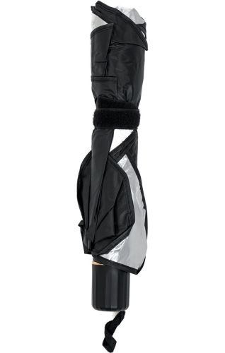 Автомобільна світловідбиваюча шторка парасолька Car Umbrellas сонцезахисний тент 120х70 см козирок на лобове скло для захисту від сонця в авто Чорний