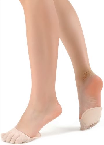 Носки от мозолей и натоптышей Five Finger Invisible Socks LY-398 силиконовые противоскользящие подушки полуноски, накладки от натирания для стопы