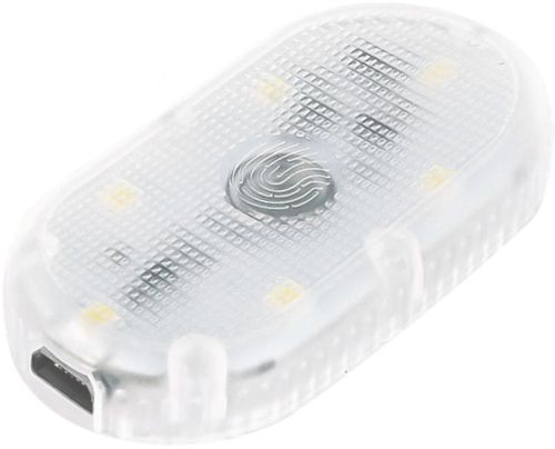 Бездротовий LED світильник для салону автомобіля 827-1 мініатюрний світлодіодний сенсорний датчик на липучці, самоклеючій стельовий ліхтар в авто