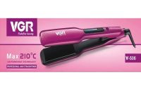 Утюжок выпрямитель для волос VGR V-506 50W плойка для укладки и выпрямления, керамический прибор, стайлер, щипцы с дисплеем и регулятором температуры
