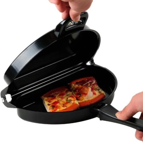 Подвійна сковорода для омлету Folding Omelette Pan 28 см складна антипригарна омлетница, двосторонній горизонтальний прилад для приготування яєць