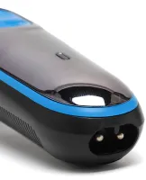 Бездротова машинка для стрижки волосся Gemei GM-587 професійний акумуляторний тример для окантовки бороди і вусів зі змінними насадками