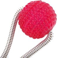 Іграшка канат для кішок і собак Dog Toy Rope жувальний гумовий масажний м'яч на мотузці з присоскою для чищення зубів домашніх тварин 38х10 см