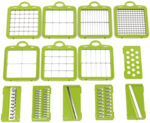 Багатофункціональна овочерізка Veggie slicer MA-8 22 в 1 кухонна терка подрібнювач слайсер для нарізки овочів і фруктів з насадками і контейнером
