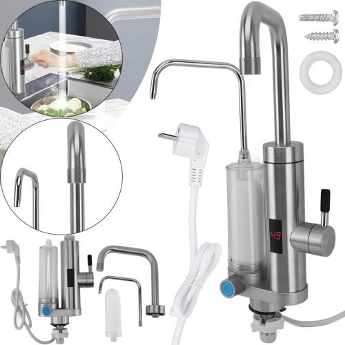 Проточный водонагреватель Faucet ZSWK-D02 с LCD дисплеем с фильтром для очистки воды, Электрический нагреватель в виде крана 220V нижнее подключение