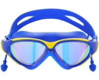 Окуляри для плавання Conquest Uv Shield Anti-Fog захисна маска з подвійним регульованим ремінцем, берушами і захистом від УФ в чохлі для басейну 17х5 см
