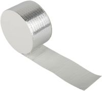 Надміцна клейка стрічка з алюмінієвим покриттям Butyl Self-Adhesive 1.2мм х 5см х 10м, Алюмінієва водостійка липка фольга скотч 10 м Срібляста