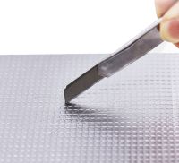Надміцна клейка стрічка з алюмінієвим покриттям Butyl Self-Adhesive 1.2мм х 5см х 10м, Алюмінієва водостійка липка фольга скотч 10 м Срібляста