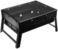 Складной BBQ гриль 43 см BBQ Grill Portable TL-372 раскладной переносной мангал на древесных углях и дровах, портативный барбекю чемодан с сеткой