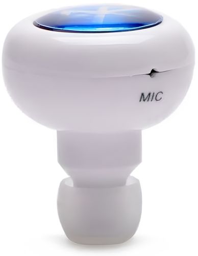 Беспроводной стерео наушник AirBeats Bluetooth mini 4.0 White вакуумная гарнитура с встроенным микрофоном и шумоподавлением для IOS и Android Белый