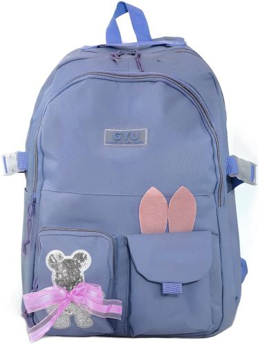 Шкільний набір сумок Fashion Sg5017 4 в 1 для дівчаток, Підлітковий комплект в школу, рюкзак на 16 л сумка шоппер пенал, ранець зі значком Фіолетовий