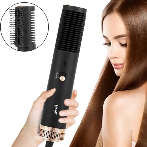 Фен щітка випрямляч VGR V-490 Hair Dryerhot Air Comb для сушіння й укладання будь-якого типу волосся гарячим повітрям 2 в 1, Стайлер гребінець 1200W