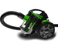 Вакуумний контейнерний пилосос Bitek BT-8663G 2400W з циклонним фільтром, контейнером на 3 л, регулятором потужності та насадками для сухого прибирання Зелений