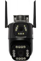 Кольорова вулична IP камера відеоспостереження з подвійною камерою XM650 Pro під сім картку 4G зовнішня відеокамера з нічною зйомкою і датчиком руху 4Мп