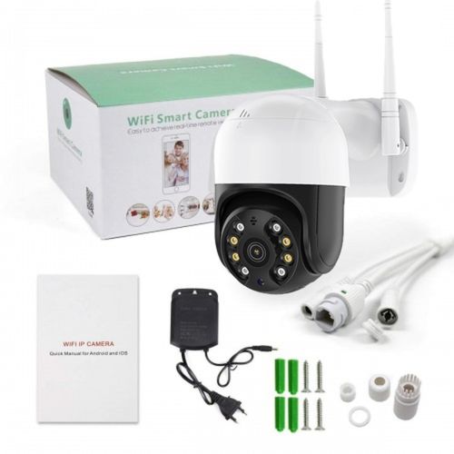 Вулична бездротова 360 IP-камера відеоспостереження PTZ - 1200 Outdoor Camera 3MP, поворотна зовнішня Wi-Fi камера з 4-кратним зумом 1080P PTZ