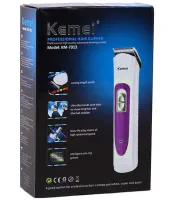Бездротова окантовочна машинка Kemei KM-7013 для стрижки волосся з регульованою насадкою, бездротовий тример бритва для окантовки бороди і вусів