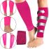 Поддерживающие компрессионные гетры Copper Fit Calf Compression Sleeves, Облегающие гольфы с фиксацией икр, Бандаж для поддержки голени Розовые