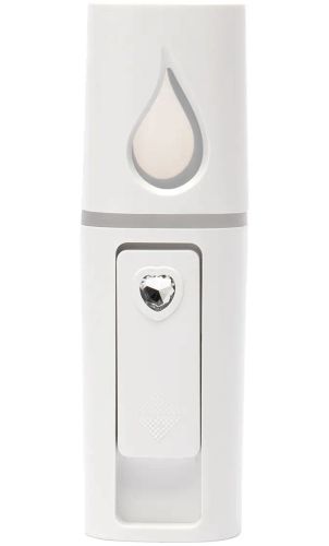 Зволожувач для шкіри обличчя Nano Mist Sprayer RK-L6 портативний Нано-розпилювач з підсвічуванням, спрей розпилювач з резервуаром для води 30 мл USB
