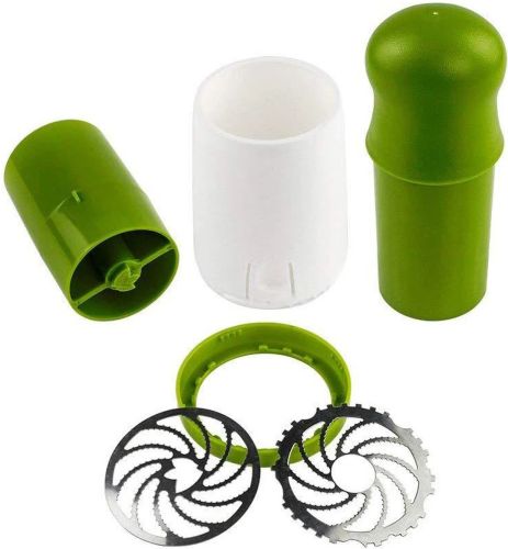 Ручний подрібнювач для свіжої зелені Herb Grinder ручна механічна млин для спецій і сушених трав з регульованим рівнем помелу Зелена