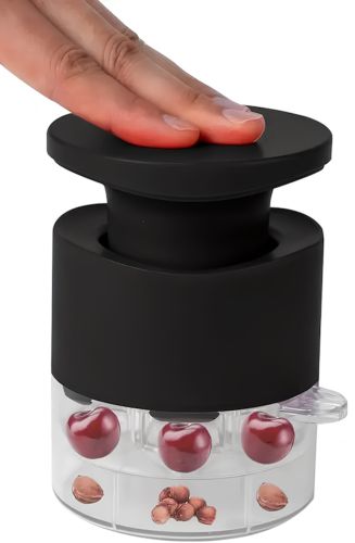 Машинка для видалення вишневих кісточок Cherry Pitter PL7 ручний прилад видавлювач з контейнером для відділення кісточки від вишні черешні AND 1-56