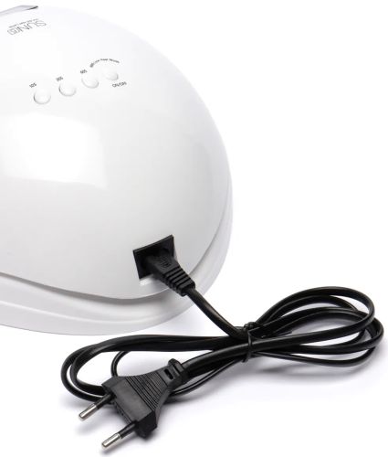 Професійна УФ лампа SUN5 для манікюру і педикюру 48W UV LED з екраном і таймером, апарат для сушіння гель лаку і гелю для нігтів Сан 5 White