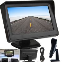 Монитор автомобильный TFT LCD экран 4,3” Дисплей LCD 4.3' для камеры заднего вида в автомобиль, Автомонитор на ножке Дисплей 320х240 в машину Черный