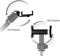 Селфи палиця штатив Selfie Stick L01 70 см телескопічний трипод для селфи, монопод тринога з тримачем для телефону з пультом Bluetooth L-01