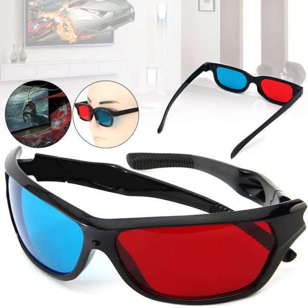 Універсальні 3D окуляри віртуальної реальності Digital Glasses анагліфні стерео окуляри в пластиковій оправі для 3д зображень, фільмів і відео