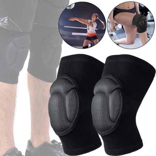 Захисні наколінники для спорту і танців Kneepad Support AND702 спортивна протиковзка захист коліна для волейболу, баскетболу, футболу Чорна