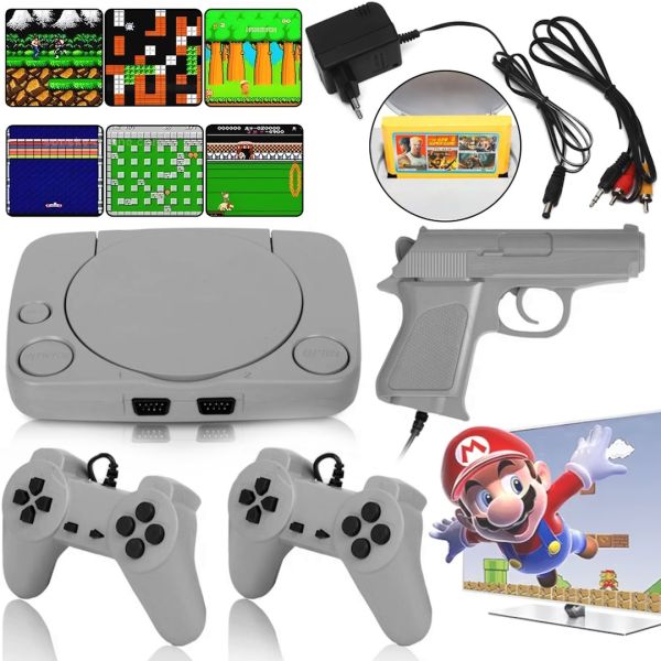 Ретро приставка під виглядом Ps1 Super 8bit Game TY-368 16 ігор, ігрова консоль 8 біт з двома джойстиками і пістолетом для телевізора LH-999