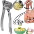 Ручний механічний прес чеснокодавка Garlic Press Springos KI0046 для подрібнення часнику з нержавіючої сталі Подрібнювач давилка часнику горіхів