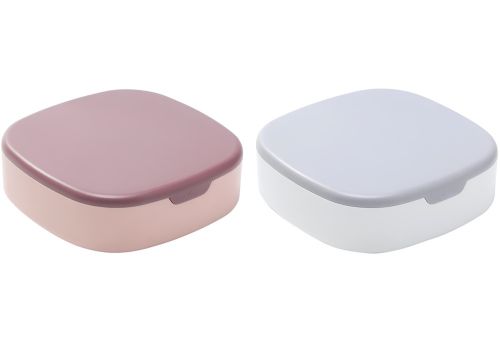Органайзер для біжутерії з дзеркалом Jewerly Storage Box LD-988 Дорожня міні шкатулка на 7 відділень для прикрас і ювелірних виробів 10х10 см