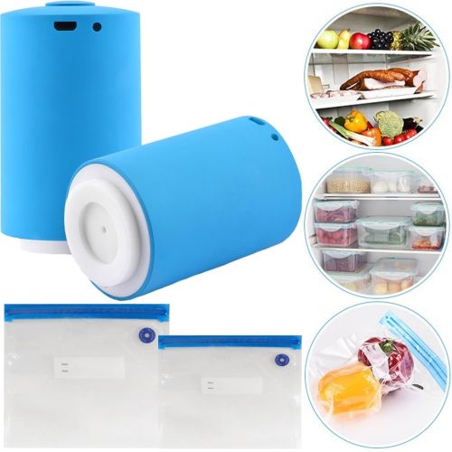 Вакуумний пакувальник пакетів Always Fresh Seal Vac з 6-ма пакетами, Автоматичний вакууматор вакуумайзер для упаковки і зберігання їжі, продуктів