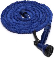 Садовий шланг для поливу Xhose 15 метрів 50FT з насадкою розпилювачем X-Hose 15м посилений поливальний розтягується шланг Magic Hose