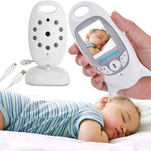 Бездротова відеоняня Smart Baby VB601 з екраном 2 дюйми, акумуляторна кольорова камера нічного бачення з двостороннім зв'язком і термометром VB-601